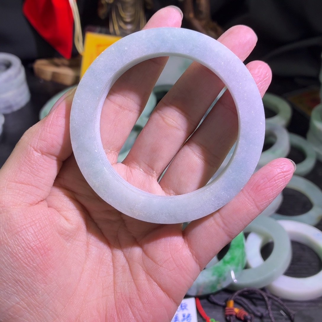 定制翡翠未镶嵌天然翡翠A货毛胚手镯定制