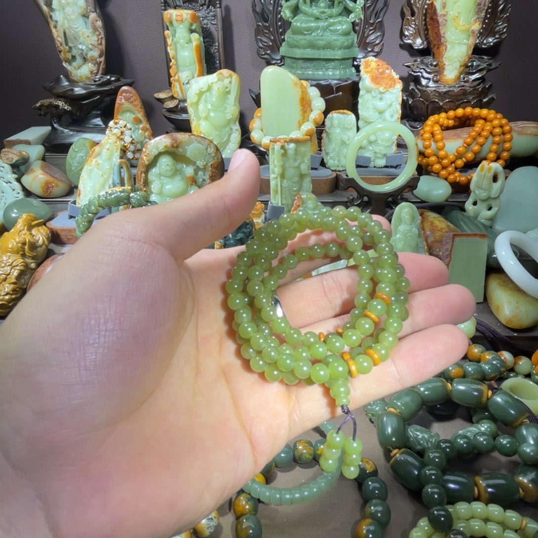 透闪石质玉108 0.6未镶嵌