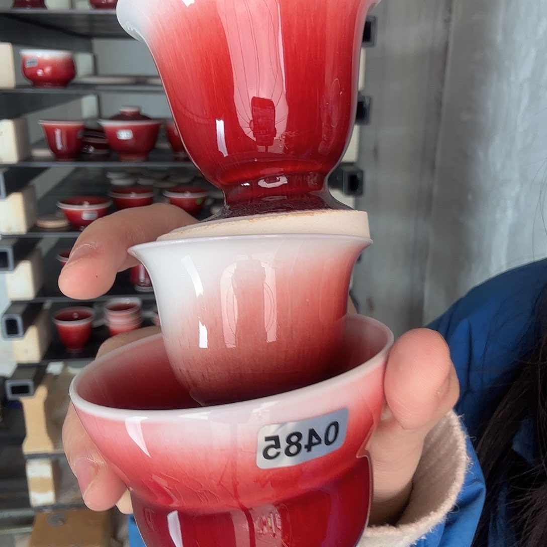 瓷片景德镇郎红陶瓷