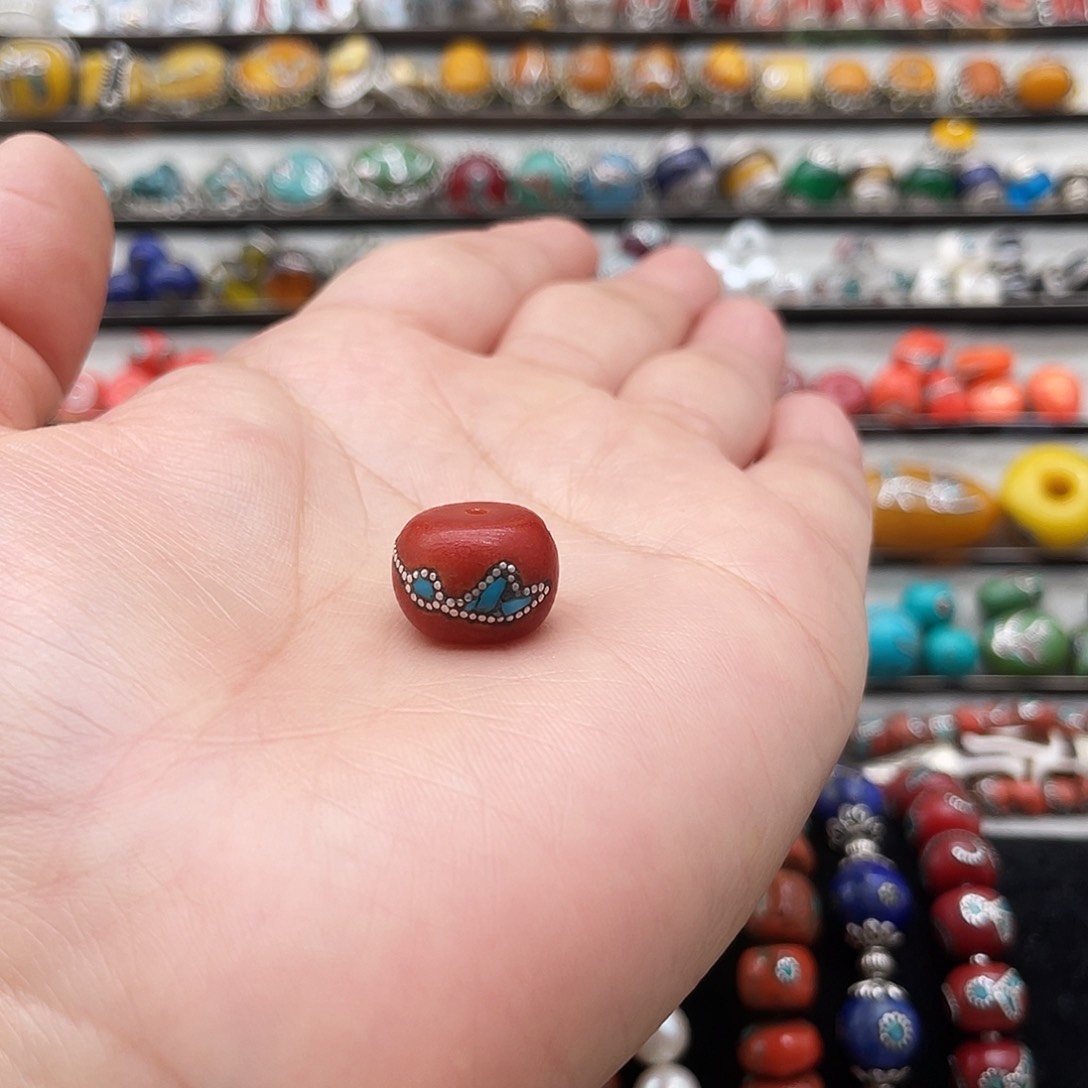 大理石磁石「****」散珠子尼泊尔鑫