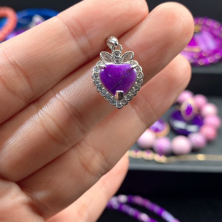 苏纪石（舒俱来）吊坠银S925镶嵌