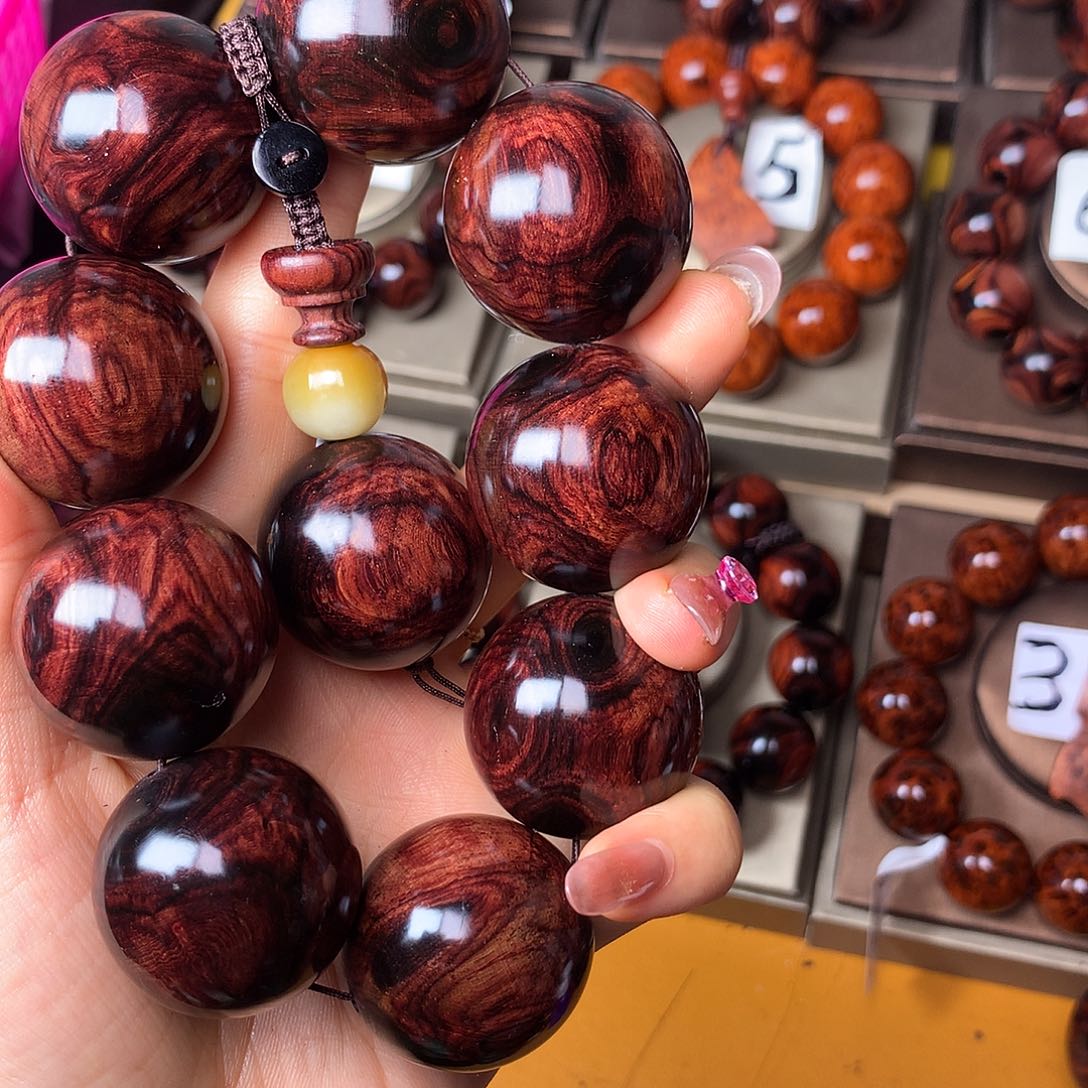 花梨木类手串/手链高货瘤疤紫油梨土埋料3.0