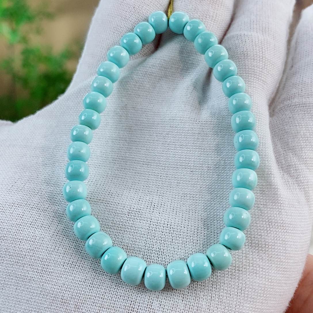 未镶嵌绿松石珠宝奇石6mm+