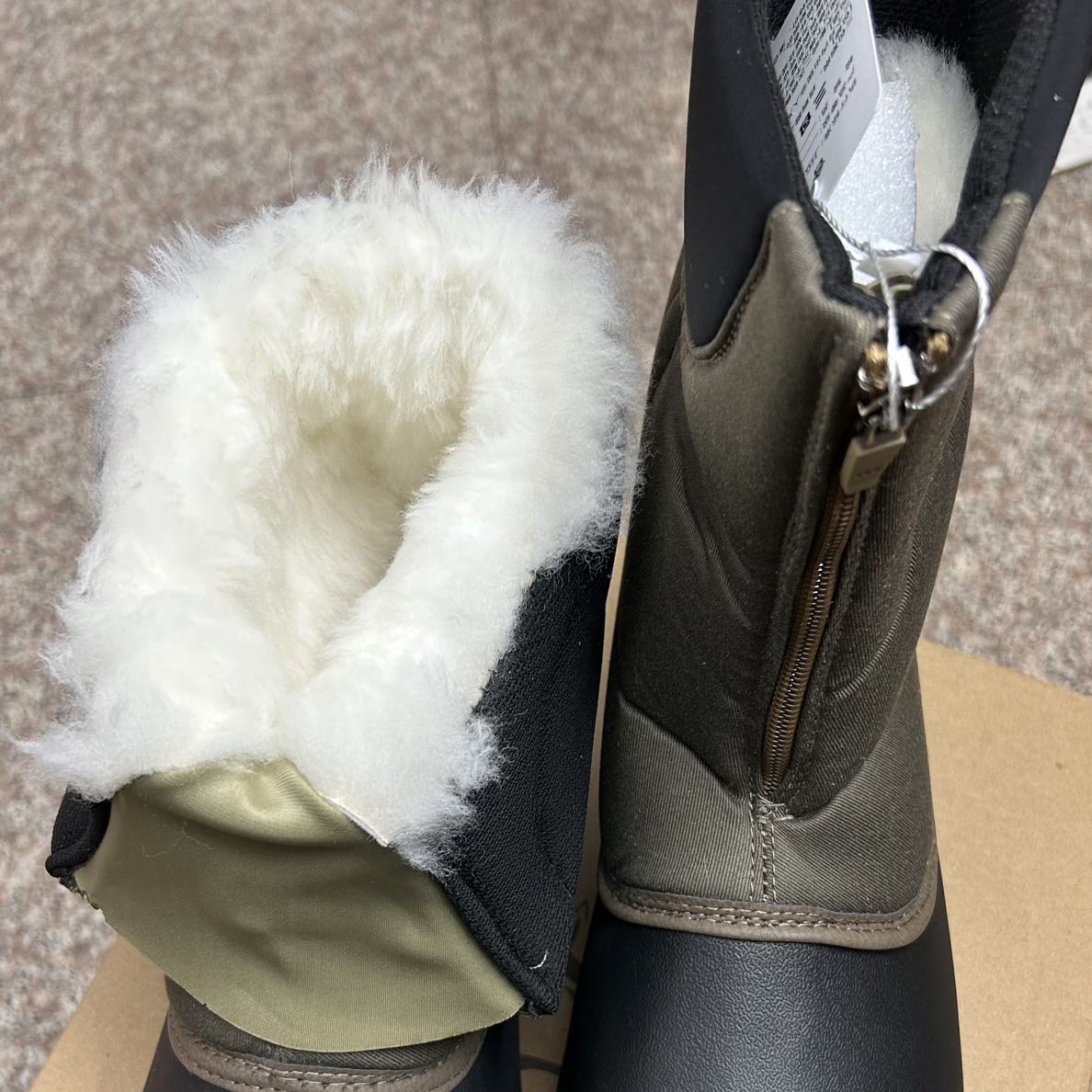 御峰狼羊毛防水靴加厚羊毛雪地靴E-9