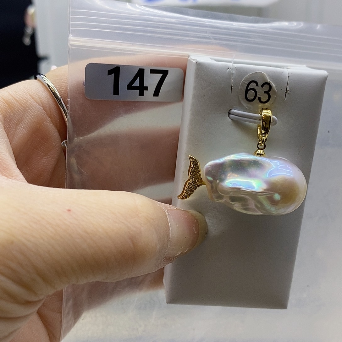 颈饰合金淡水珍珠