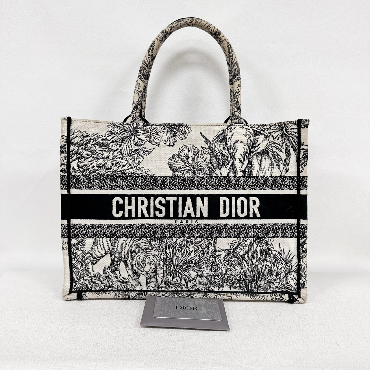 99新 DIOR/迪奥  动物园 托特包 蓝色 中号tote（0223）