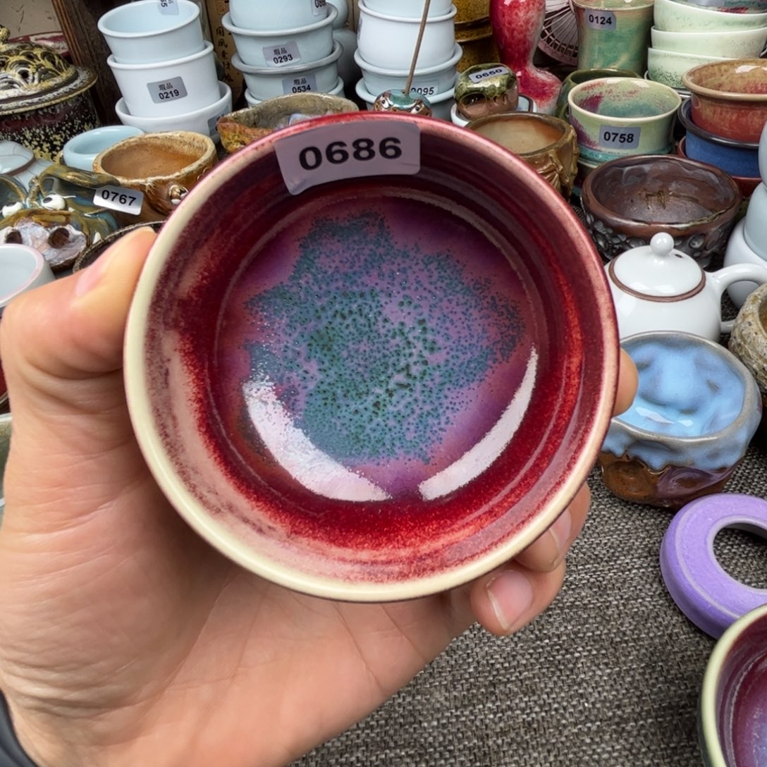 钧瓷杯子窑口自播原矿钧瓷35