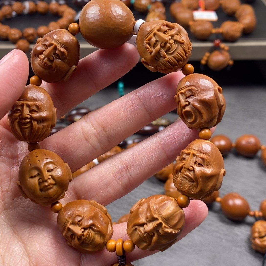 橄榄核手串/手链双面十八罗汉2.0