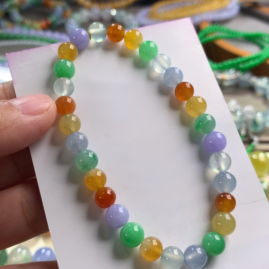 翡翠手链未镶嵌卡6～7