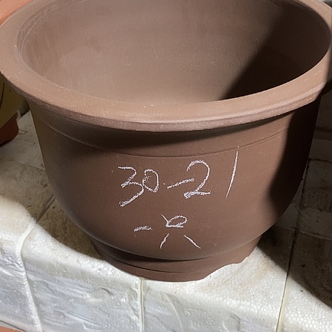 红陶中国宜兴紫砂花盆，