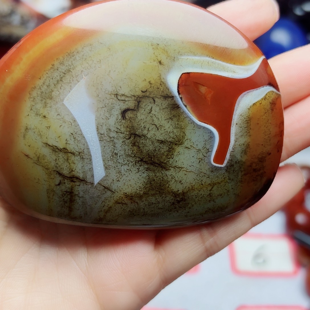 玛瑙/玉髓珠宝奇石银S925镀金镶嵌梦**唐