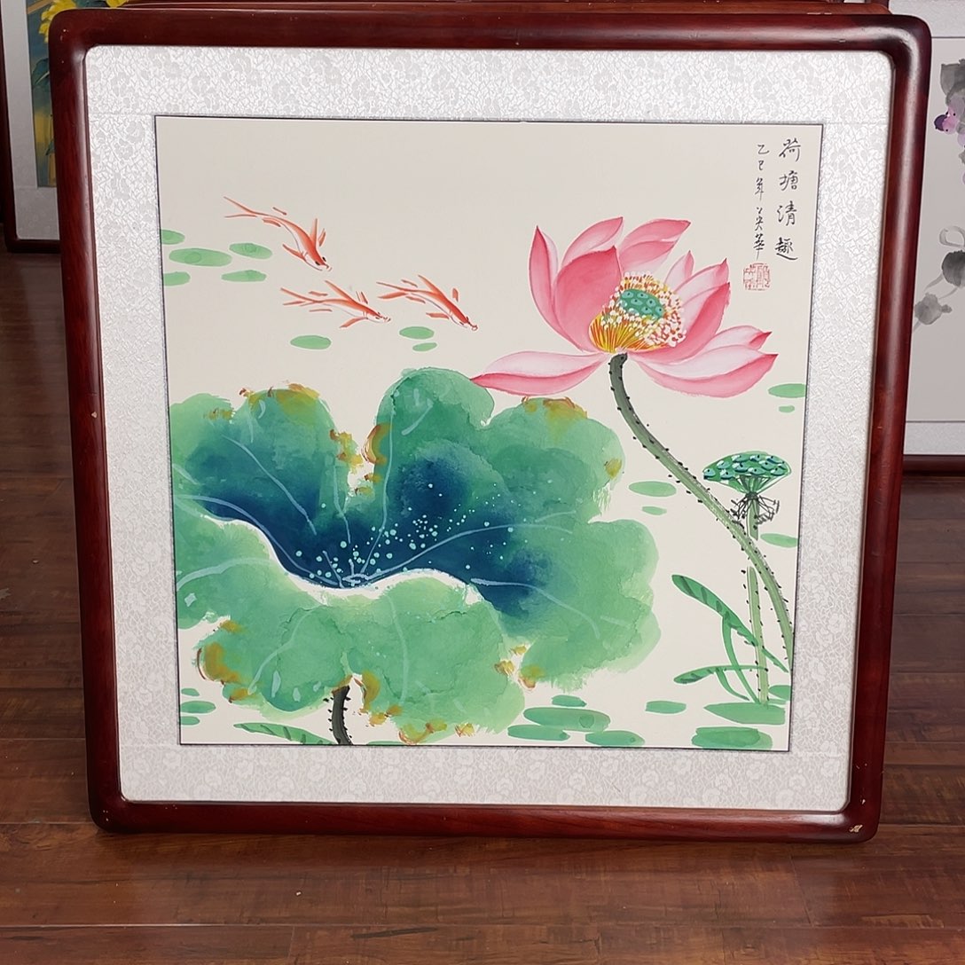 国画带框尺寸63*63厘米