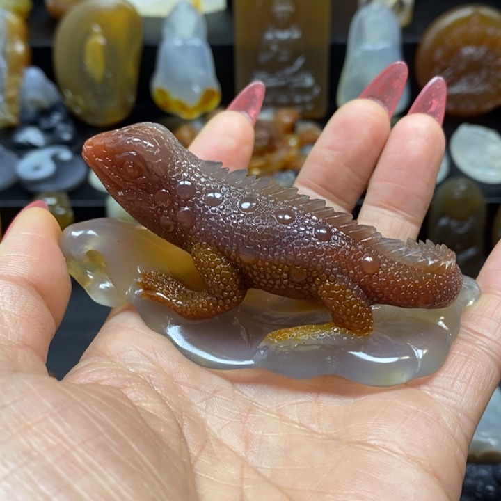 真***好玛瑙/玉髓未镶嵌车挂