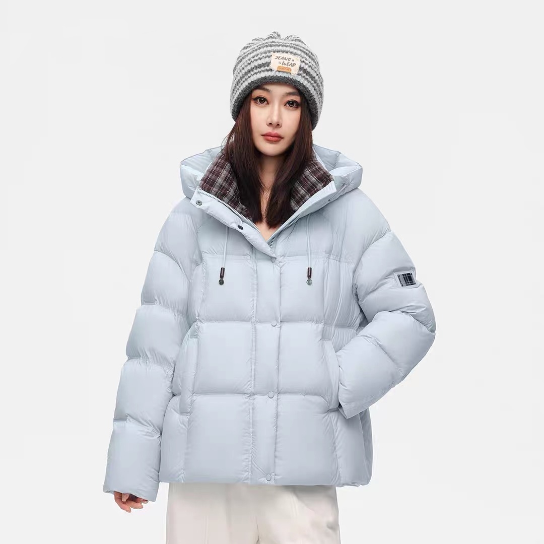 DR2025冬季短款款韩版宽松显瘦鸭绒连帽保暖外套羽绒服6630