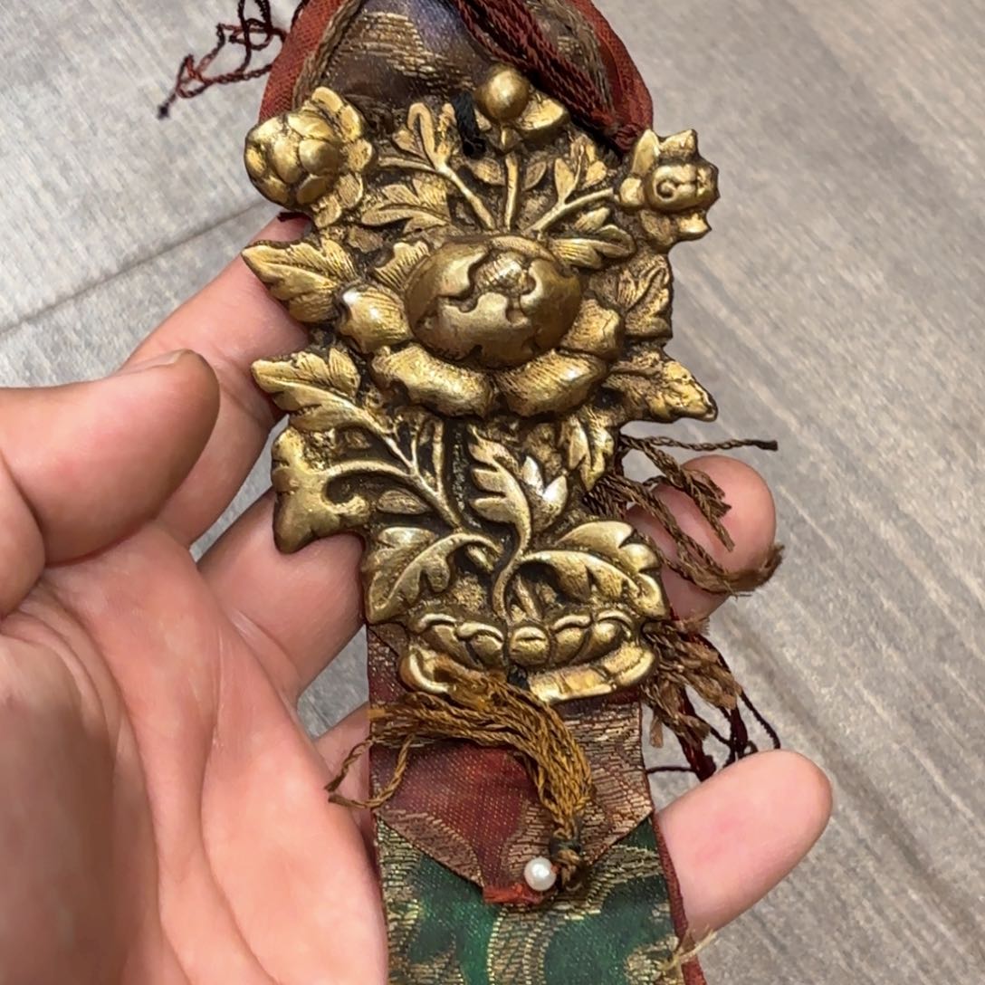 铜星月菩提吊坠项链