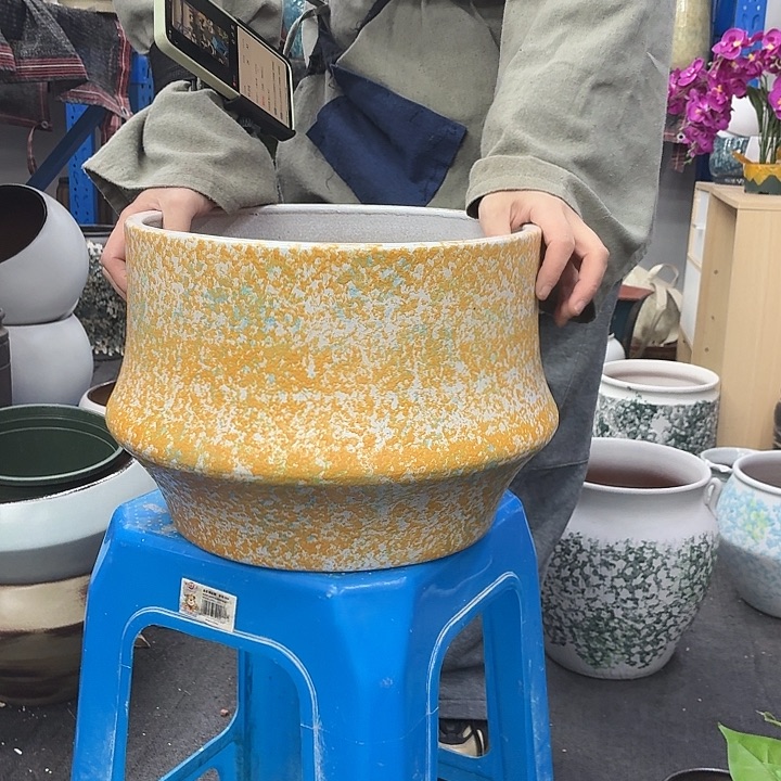 30×23 -粗陶花盆有孔-买买买
