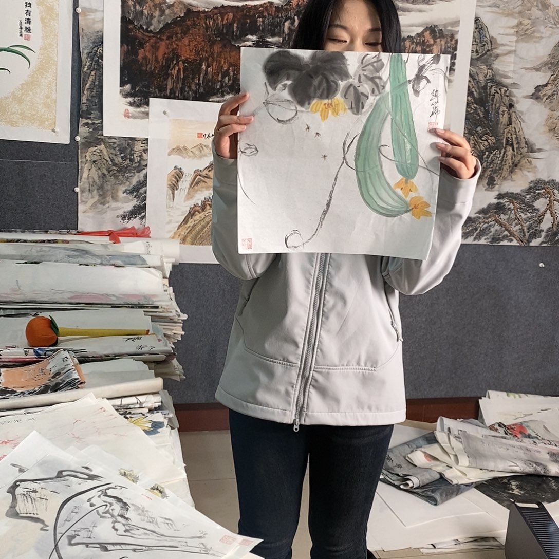 r***y国画手写手绘国画作品67