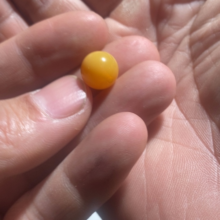 琥珀未镶嵌颈饰圆珠