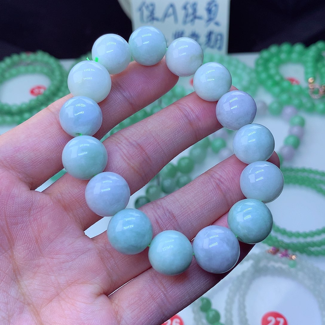 翡翠毛衣链未镶嵌