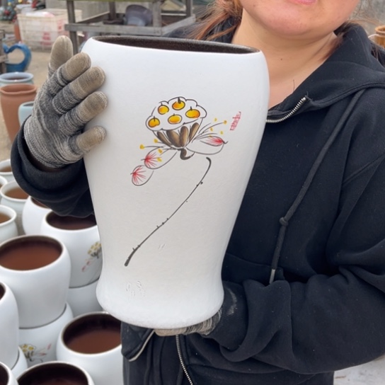 红陶口18高32瑕疵