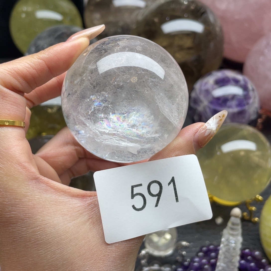 日***顺未镶嵌摆件水晶591 5.9CM