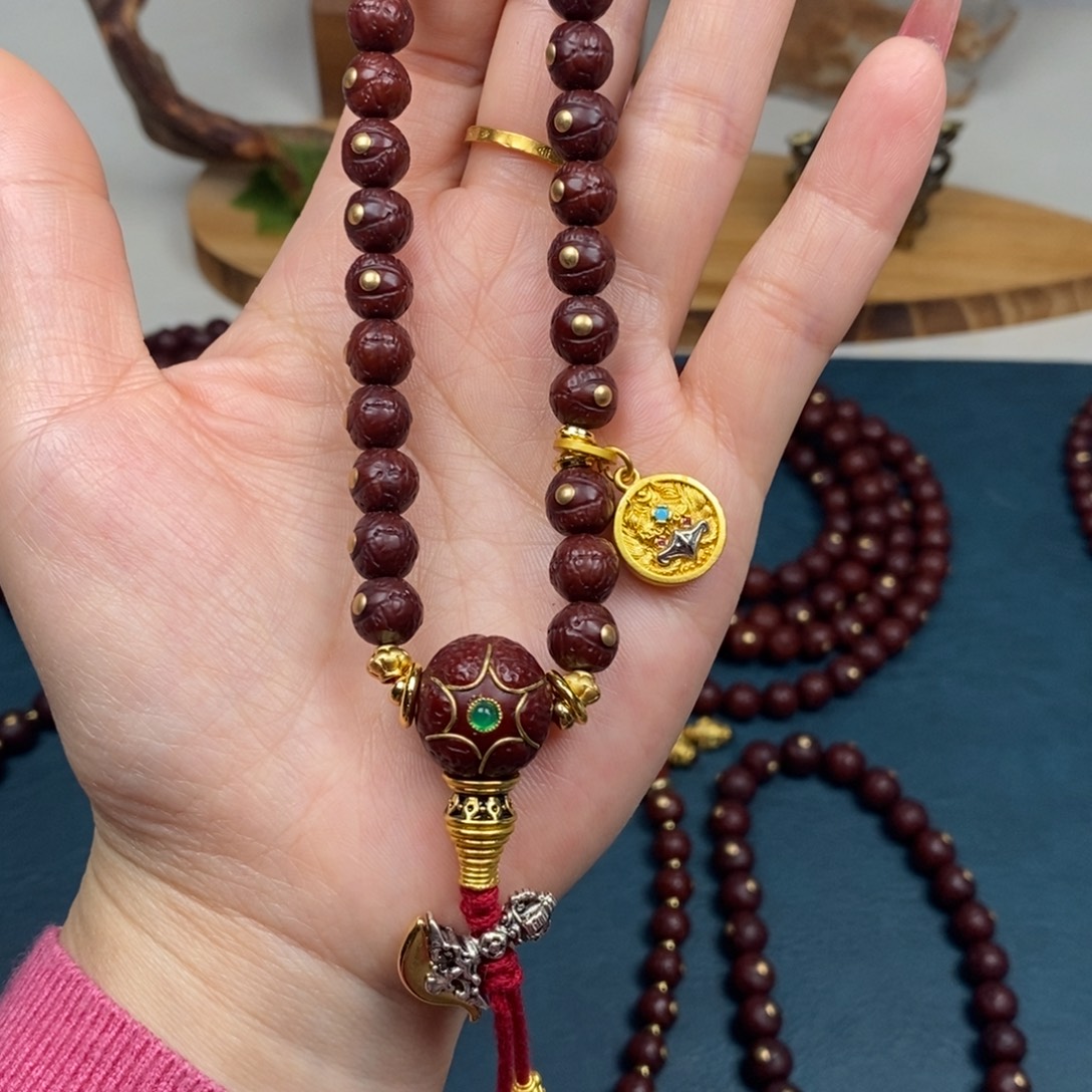 凤眼菩提手串手持金钉简配8.5