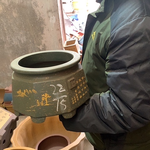 花盆紫砂手工制作