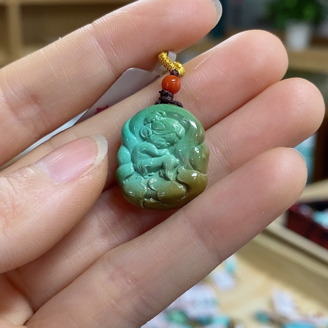 绿松石珠宝奇石未镶嵌