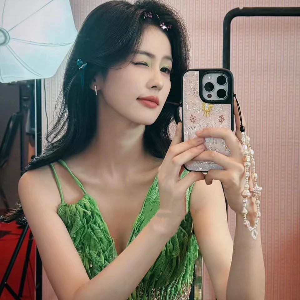 「森林秘境」娜娜同款适用苹果手机森林秘境个性镜面时尚艺术手机壳