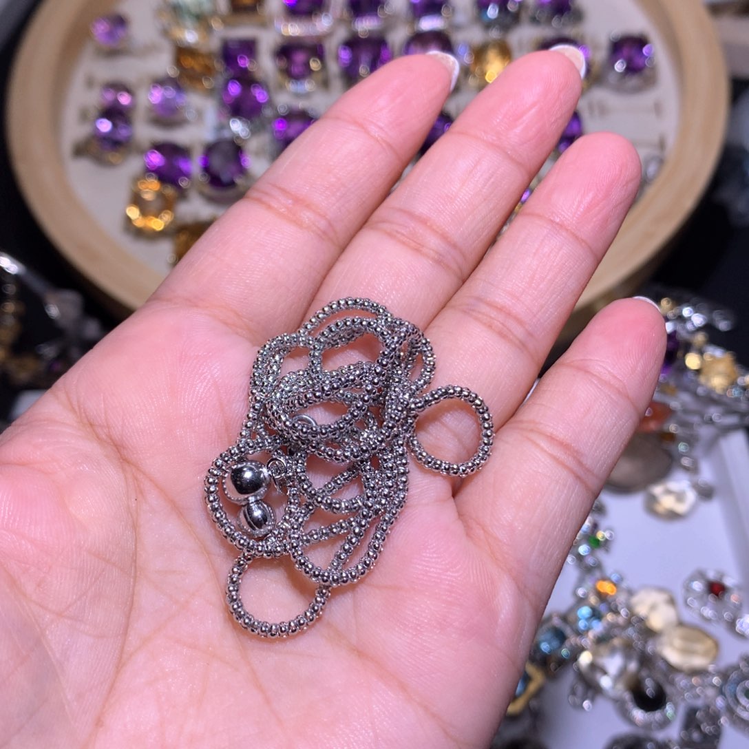 【闪购商品】银S925镶嵌戒指水晶净*戒指