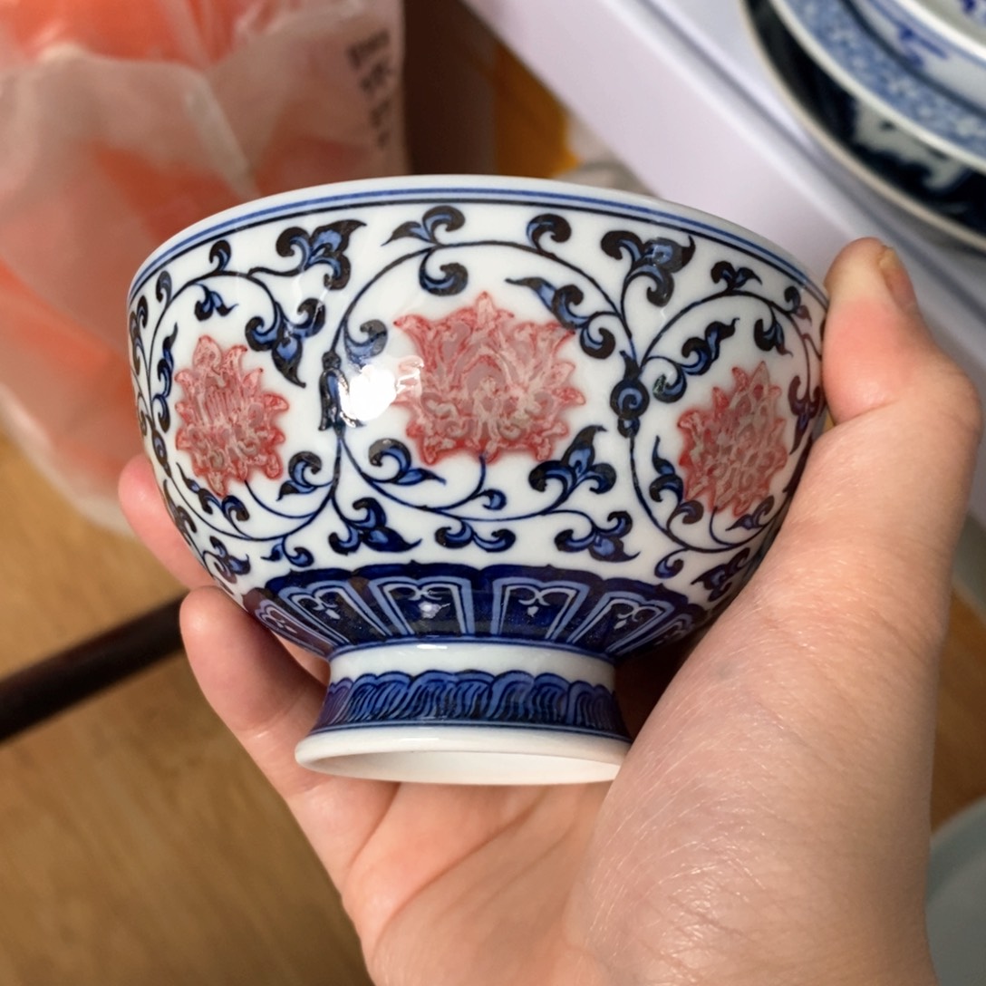 手工手绘柴窑单杯