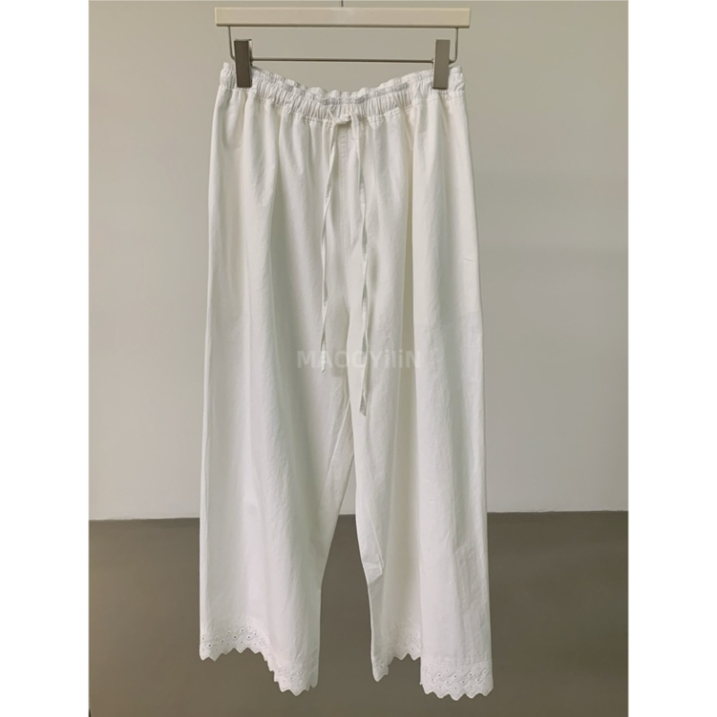 【 清仓款 】蕾丝拼接抽绳裤。清仓款可能存在瑕疵  介意勿拍