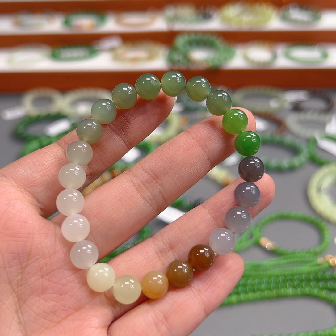 和田玉颈饰未镶嵌多宝手串卡8