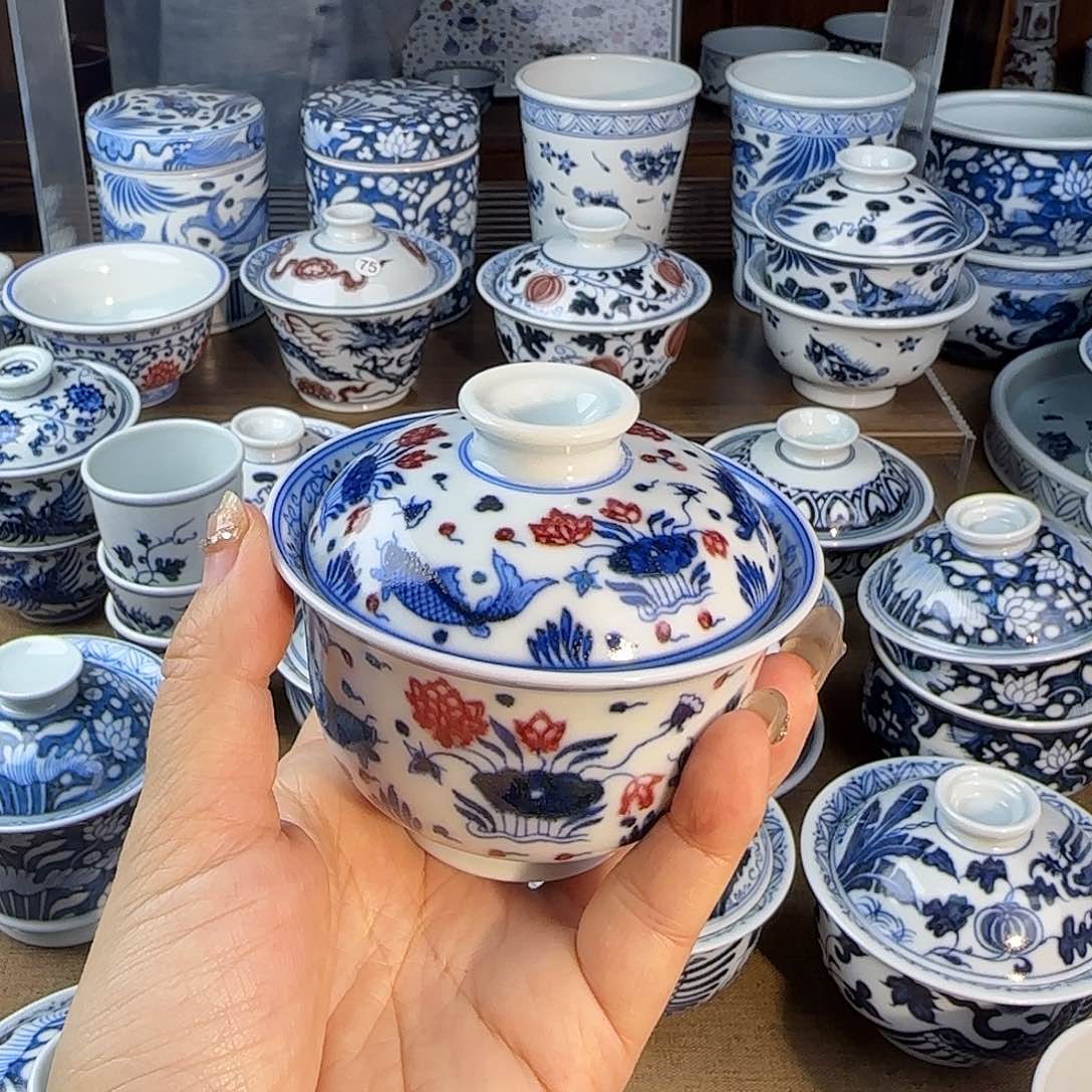 逐*景德镇手工手绘茶器