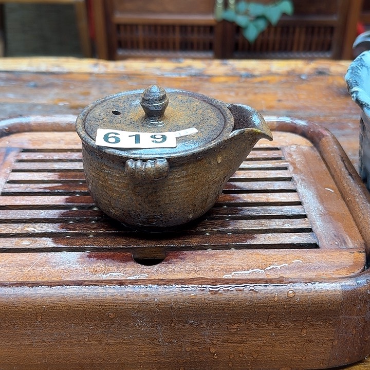 纯手工制作粗陶茶具