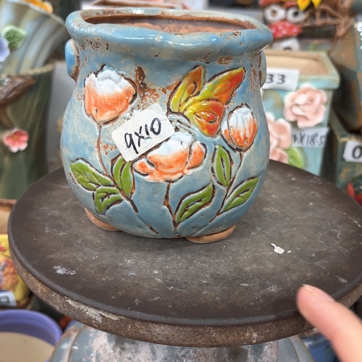 紫砂花盆粗陶材质多肉花盆