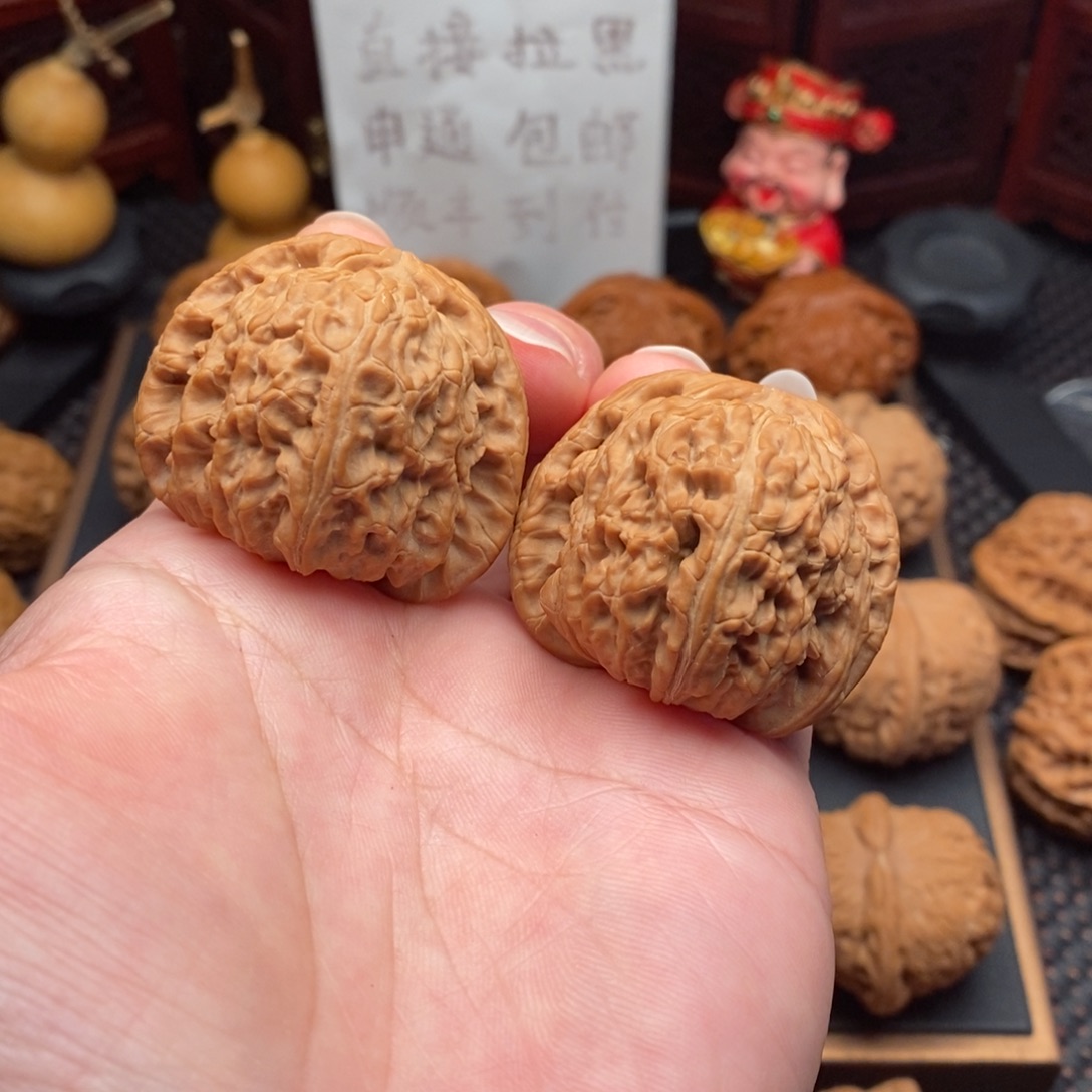 把件文玩核桃全品白狮子41尺