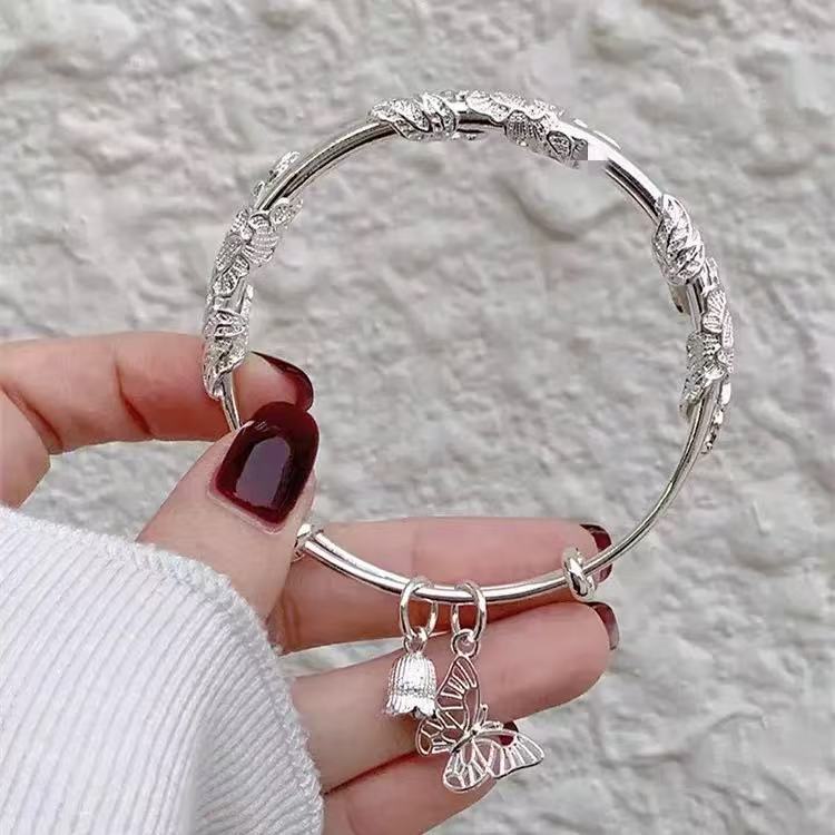  时尚手镯繁花似锦蝴蝶铃兰花