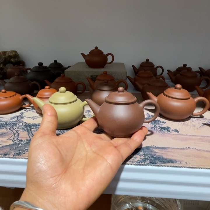 岁****茶壶紫砂有花泥要