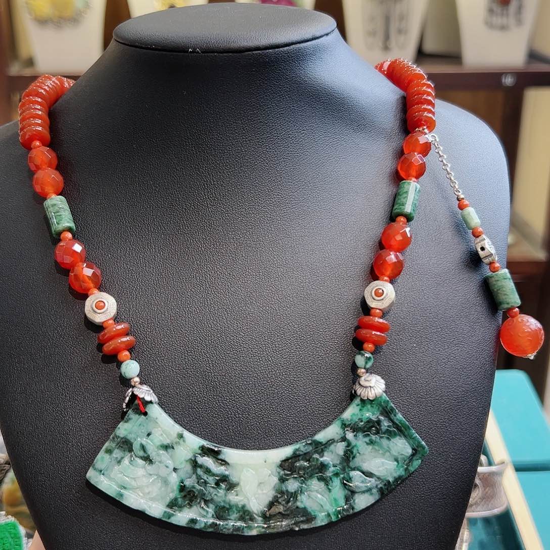 翡翠项链未镶嵌项链