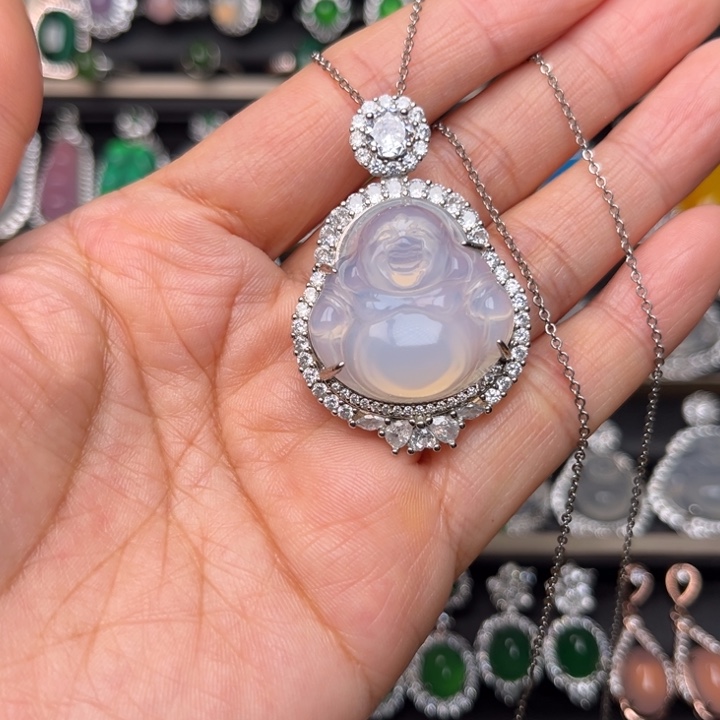 玛瑙/玉髓合金颈饰