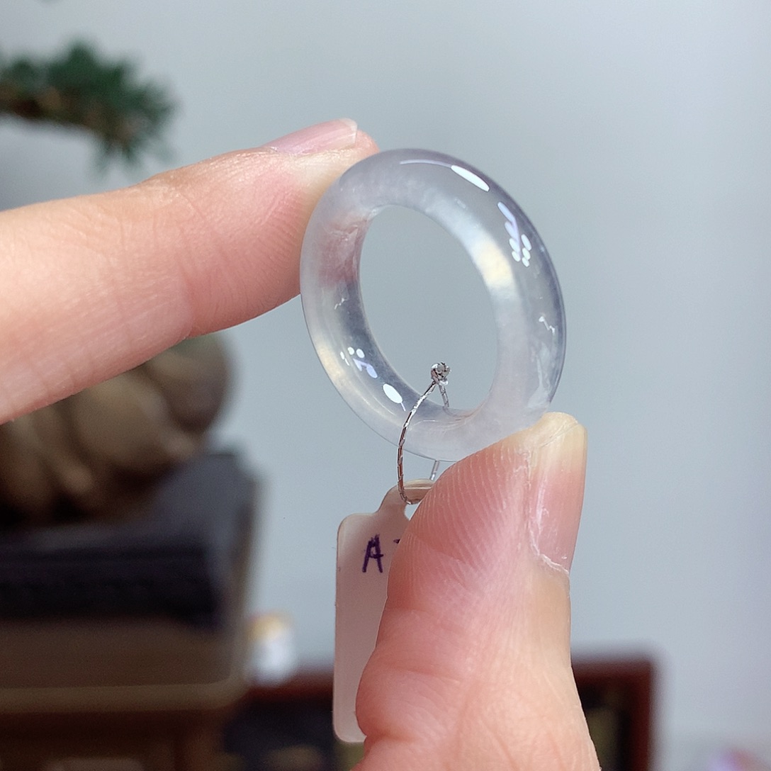 翡翠未镶嵌戒圈13-14号