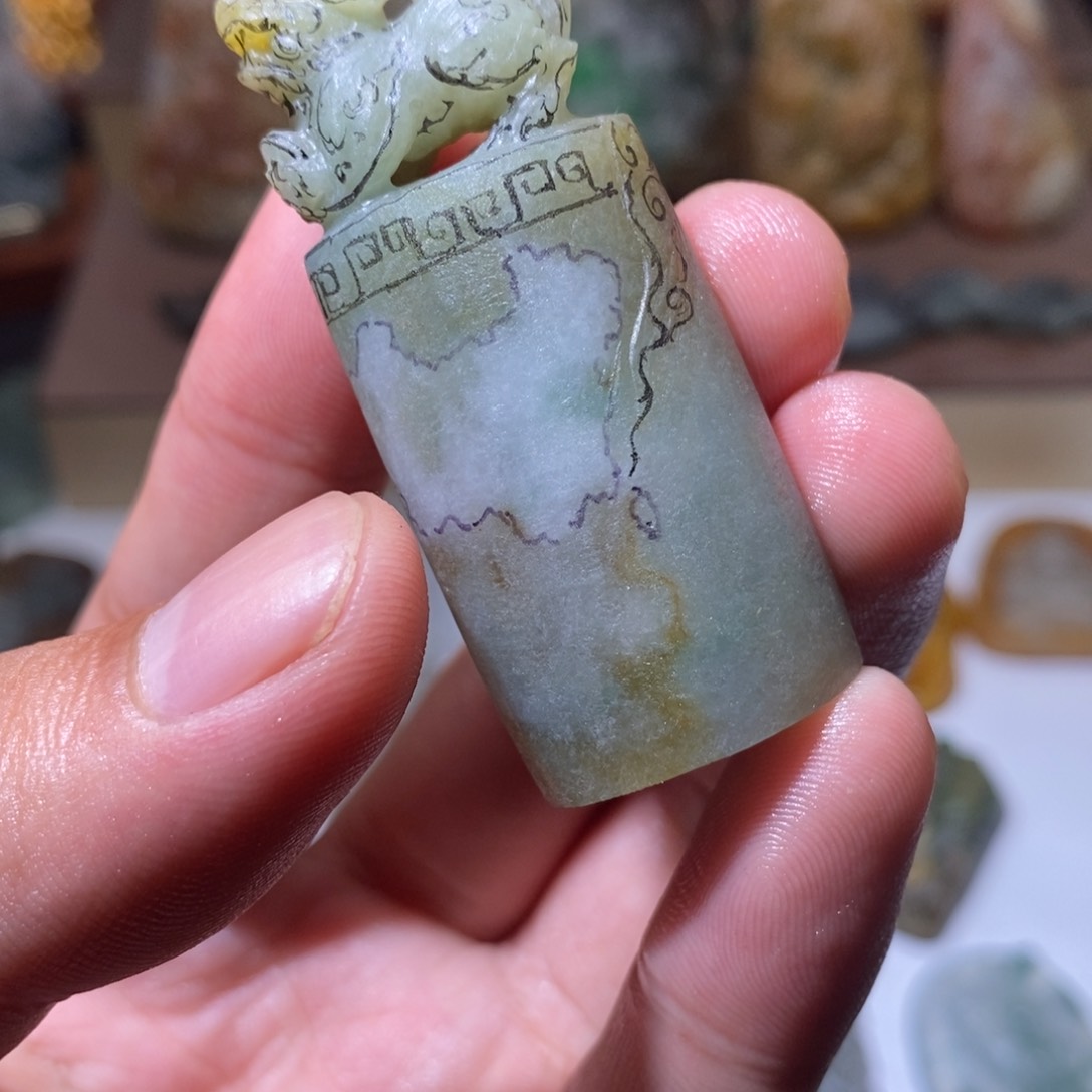 未镶嵌定制翡翠印章