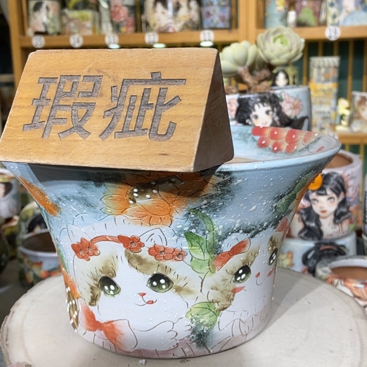 红陶景德镇艺术手绘作品