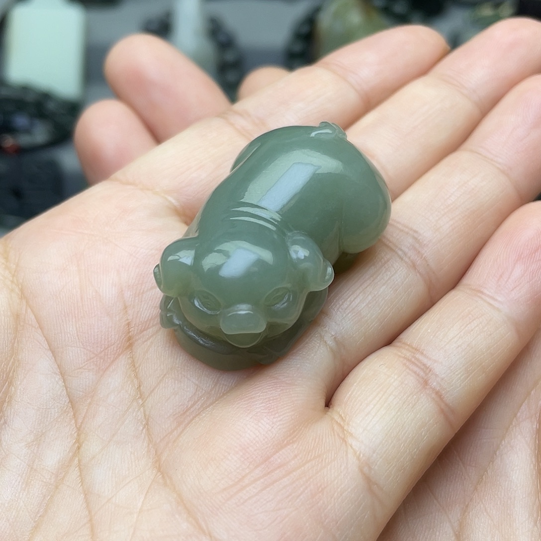 和田玉未镶嵌挂件