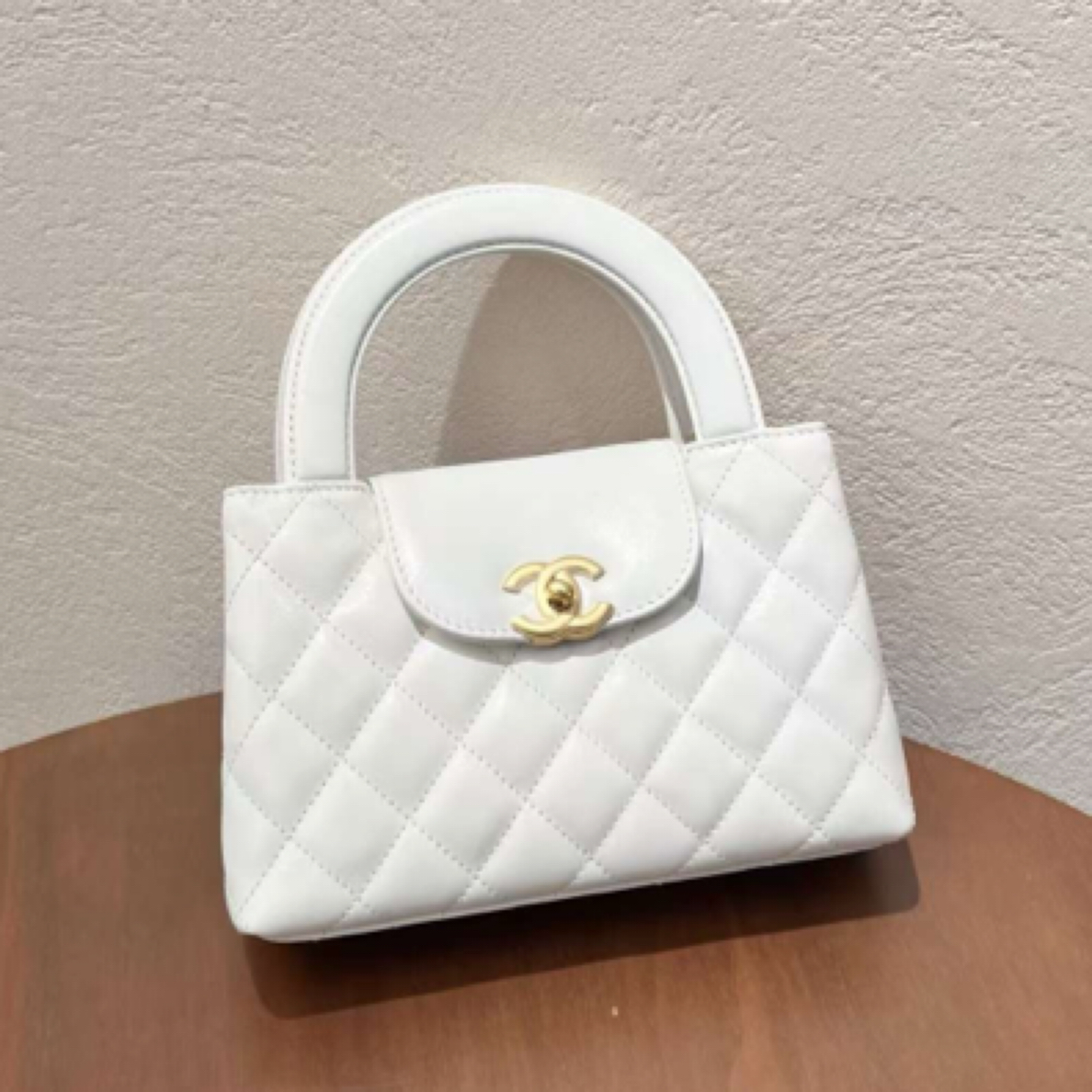 99新 Chanel/香奈儿 白金Kelly大号斜挎单肩包