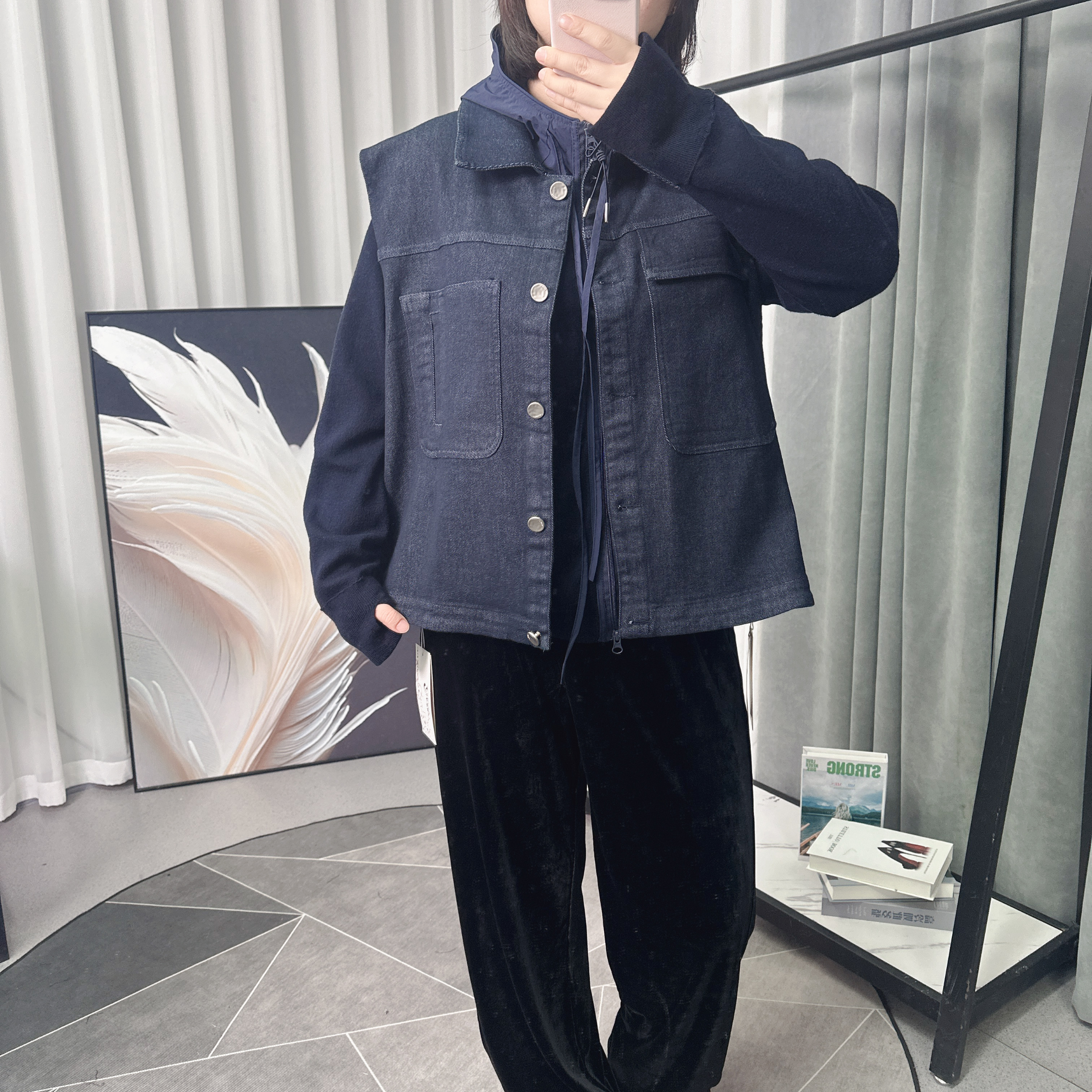 【女权贵族】26春季新款潮流洗水设计师款马甲-27503