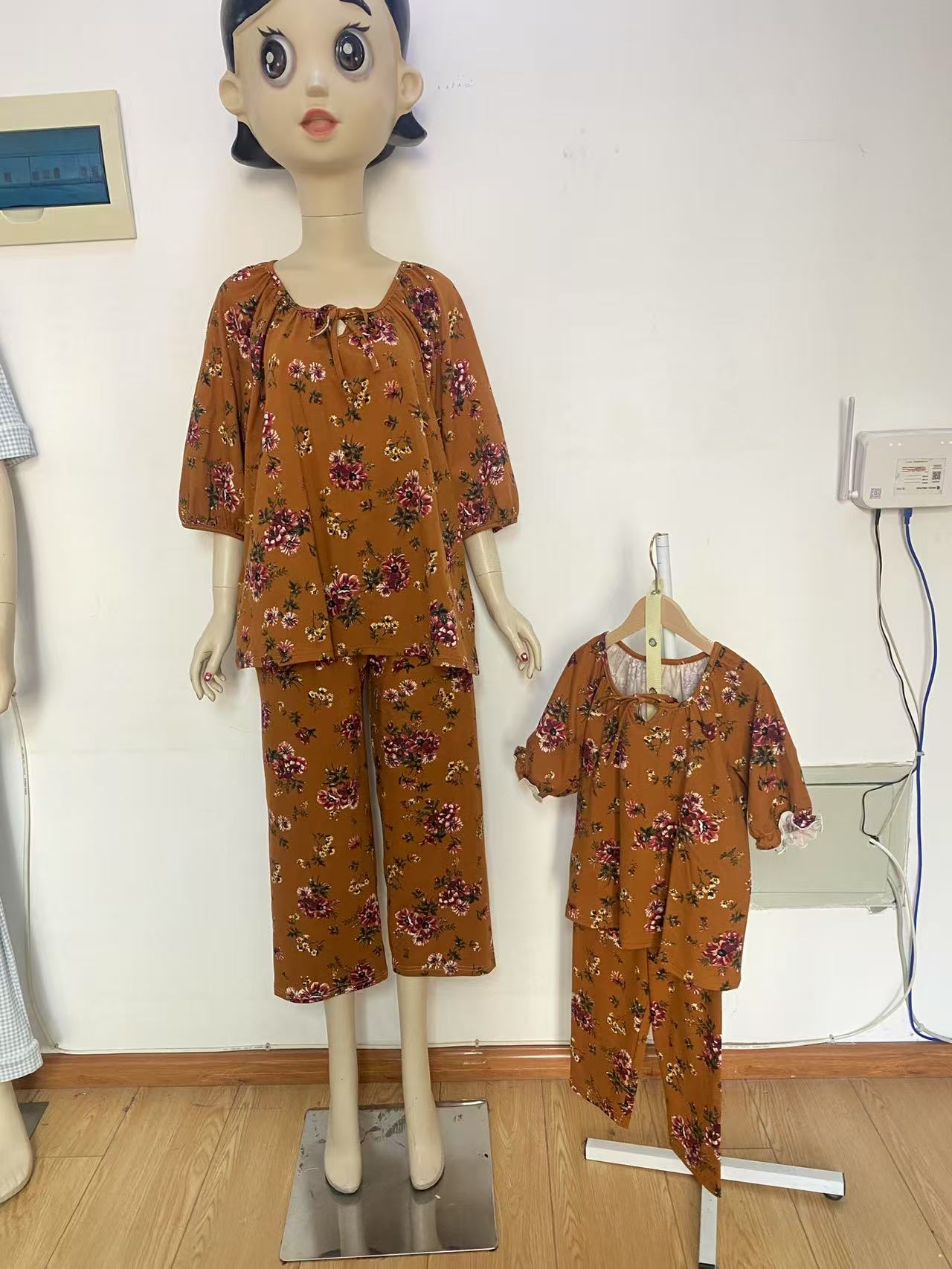 四面高弹透气舒适家居服