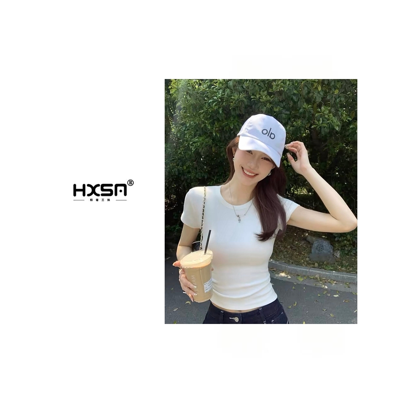 （现）HXSM「多巴胺一夏」夏轻盈简约百搭时尚短袖26213