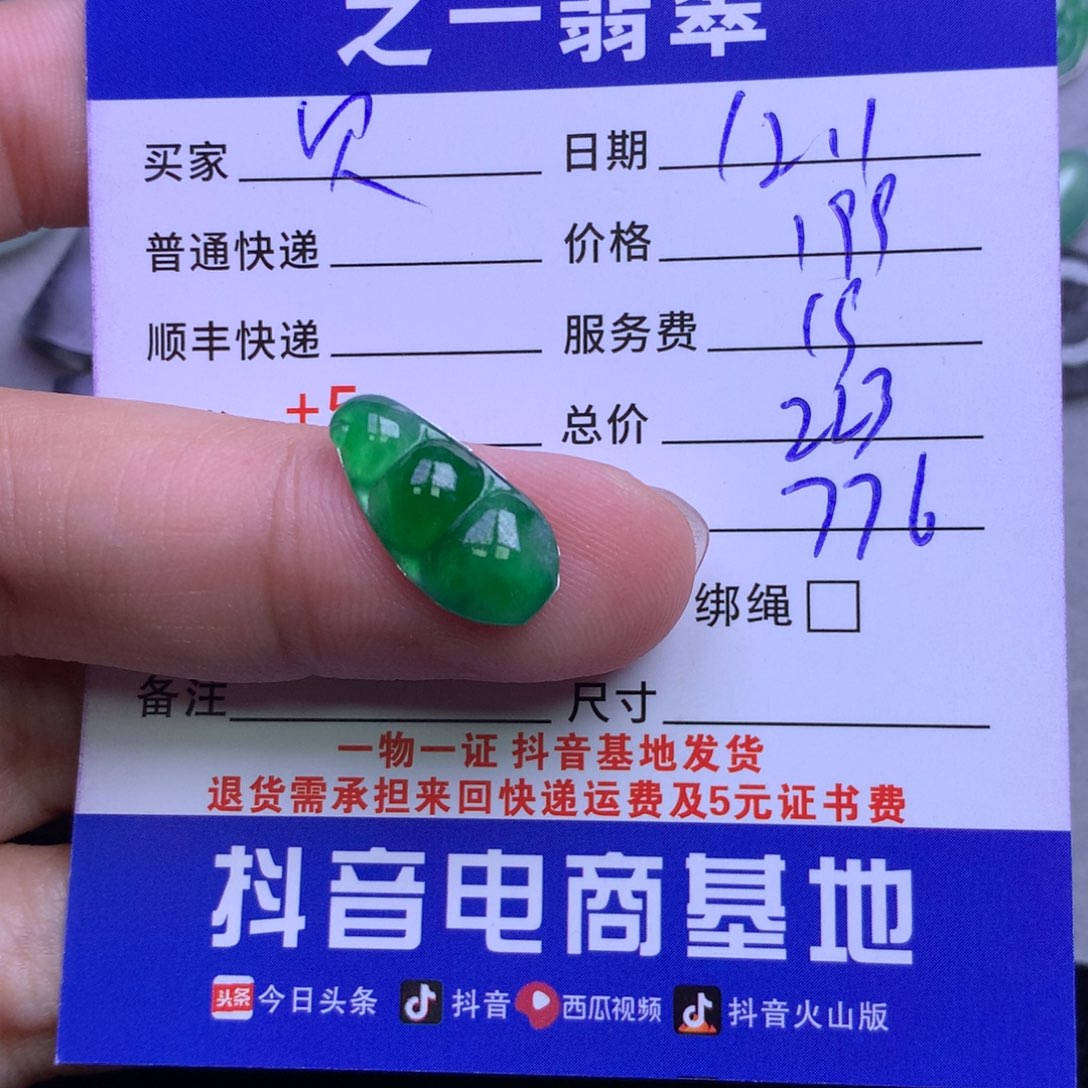 颈饰未镶嵌翡翠贝*